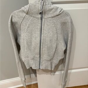 Lululemon Full-Zip Hoodie in light gray